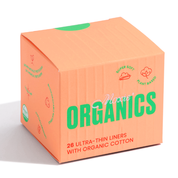 Moxie Organics Organic Cotton Ultra-Thin Liners 26PK