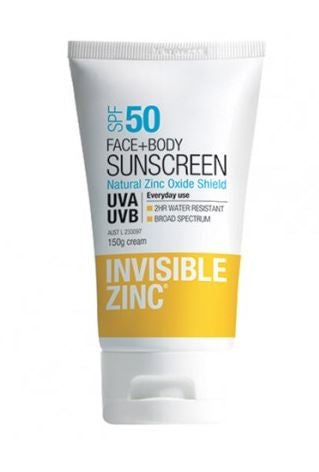 Invisible Zinc Face + Body SPF 50+ 150g