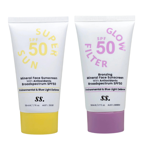 Sunny Skin sun sister pack with super sun & glow filter spf50