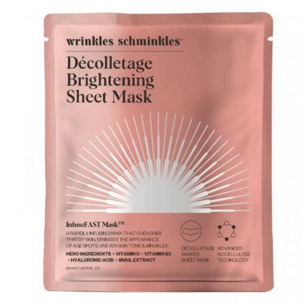 Wrinkles Schminkles InfuseFAST™ Décolletage Brightening Sheet Mask - 1 pack
