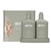 Thumbnail for al.ive Wash & Lotion Duo + Tray Green Pepper & Lotus
