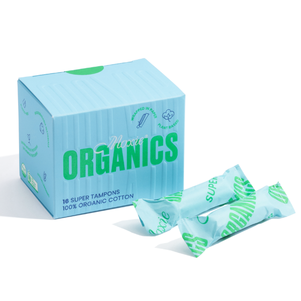 Moxie Organics 100% Organic Cotton Super Tampons 16PK